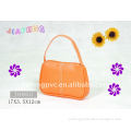 Bright Orange Side Gusset PU Hand Bag in Popular Candy Color